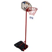  TacticSport SmartKid | Kosárlabda állvány (160 - 210cm között állítható magasságú tölthető talpú mozgatható streetball állvány palánkkal)