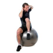 Fitball gimnasztika labda olasz maxafe, 65 cm - szürke,  ABS biztonsági anyagból, 120 kg testsúlyig ajánlott