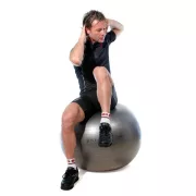 Fitball olasz gimnasztika labda maxafe, 75 cm - antracitszürke, ABS biztonsági anyagból, 120 kg felhasználói testsúlyig