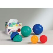   Activa Ball masszázslabda,  erős masszázs, 1db piros/1db sárga szett, 9-12 cm