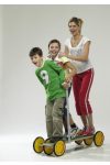 Családi Pedalo, 4 szeméyes nagy Family Pedalo, gördülő fa óriás roller