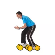Wawago-Pedalo, gördülő fa roller, le-fel- változó szögben mozgó pedálokkal Wawago-Pedalo, gördülő fa roller, le-fel- változó szögben mozgó pedálokkal