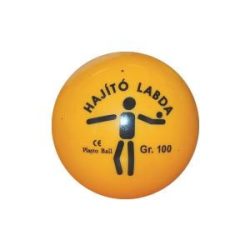 Dobólabda 100gr - hajítólabda PVC  műanyag sárga