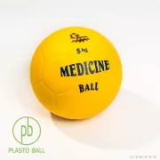 Medicin 5 kg, 21.5cm, sárga, sportmintás falú medicinlabbda Medicin 5 kg, 21.5cm, sárga, sportmintás falú medicinlabbda