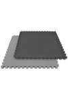 Capetan® Floor Line 100x100x2cm Szürke / Feket Puzzle Tatami Szőnyeg 85kg/M3 Anyagsűrűségű Kivitel
