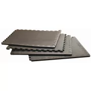 Capetan® | Tatami szőnyeg, padlóvédő szett (4db 60x60x1cm puzzle szőnyeg összekapcsolható elemekkel, fekete színben) Capetan® | Tatami szőnyeg, padlóvédő szett (4db 60x60x1cm puzzle szőnyeg összekapcsolható elemekkel, fekete színben)