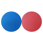 Capetan® Floor Line | Tatami szőnyeg, sportpadló (100x100x4cm, védőszegéllyel ellátott puzzle szőnyeg, piros/kék színben)