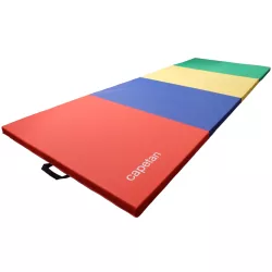   Capetan® Premium Line | Tornamatrac (4 részbe hajtható, 120x300x5cm, PVC bevonatos tornaszőnyeg hordfülekkel)