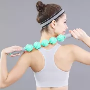 Capetan® | Masszázsrúd (5db masszázsgömbbel, türkiz kék színben)