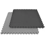 Capetan® Floor Line 100x100x3cm Szürke / Fekete Puzzle Tatami Szőnyeg 92kg/M3 Anyagsűrűségű kivitelben, minden oldalán védőszegéllyel Capetan® Floor Line 100x100x3cm Szürke / Fekete Puzzle Tatami Szőnyeg 92kg/M3 Anyagsűrűségű kivitelben, minden oldalán védőszegéllyel