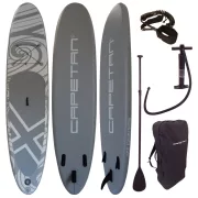 Capetan® - 155Kg - ÓRIÁS MÉRET - Grey Storm - 350 X 81 X 15cm SUP Deszka Készlet - Bokapánttal És Kajak Ülésnek előkészített csatlakozókkal Capetan® - 155Kg - ÓRIÁS MÉRET - Grey Storm - 350 X 81 X 15cm SUP Deszka Készlet - Bokapánttal És Kajak Ülésnek előkészített csatlakozókkal