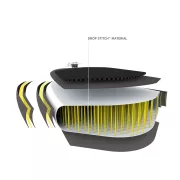 Capetan® - 140Kg - Mamba 320 x 76 x 15cm Dupla oldalfalú erősített SUP szett - Paddleboard készlet - bokapánttal és kajak ülésnek előkészített csatlakozókkal