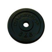   Capetan® | Súlytárcsa (5kg acél tárcsasúly kalapácslakk felülettel, 31 mm lukátmérővel)