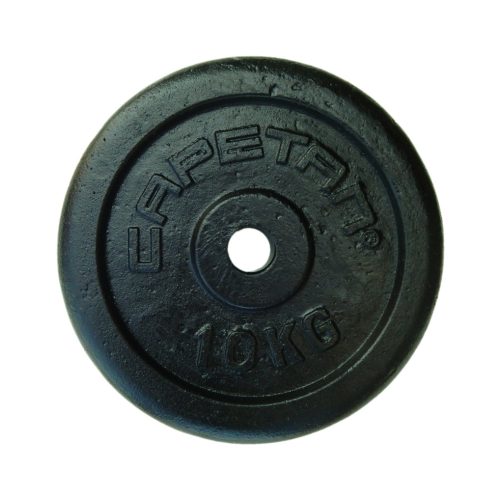 Capetan® | Súlytárcsa (10kg acél tárcsasúly kalapácslakk felülettel, 31 mm lukátmérővel)