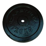   Capetan® | Súlytárcsa (20kg acél tárcsasúly kalapácslakk felülettel, 31 mm lukátmérővel)