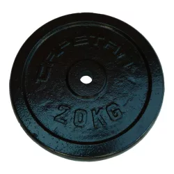   Capetan® | Súlytárcsa (20kg acél tárcsasúly kalapácslakk felülettel, 31 mm lukátmérővel)