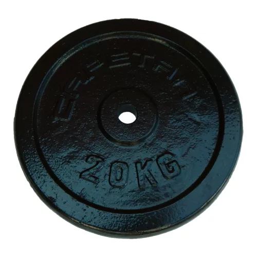 Capetan® | Súlytárcsa (20kg acél tárcsasúly kalapácslakk felülettel, 31 mm lukátmérővel)
