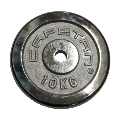 Capetan® | Súlytárcsa (10 kg krómozott tárcsasúly, 31 mm lukátmérővel)