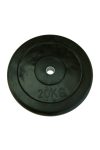 Capetan® | Gumírozott súlytárcsa (20 kg standard tárcsasúly 31mm lukátmérővel, acél gyűrűvel a közepén)
