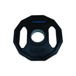   Capetan® | Olympiai gumival bevont súlytárcsa (1,25kg tárcsasúly, szögletes gurulásgátló peremmel, 51mm lukátmérővel)