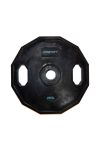 Capetan® | Olympiai gumival bevont súlytárcsa (25kg tárcsasúly, szögletes gurulásgátló peremmel, 51mm lukátmérővel)
