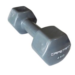   TacticSport Professional Line | Egykezes kézisúlyzó pár (2x4kg, puha vynil bevonatú acél kézisúlyzó pár)