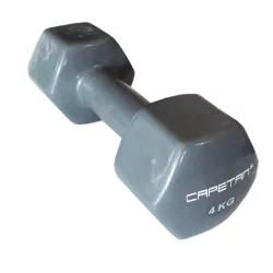   TacticSport Professional Line | Egykezes kézisúlyzó pár (2x4kg, puha vynil bevonatú acél kézisúlyzó pár)