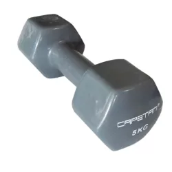   TacticSport Professional Line | Egykezes kézisúlyzó pár (2x5kg, puha vynil bevonatú acél kézisúlyzó pár)