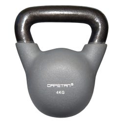   Capetan® Professional Line | Kettlebell (4kg, neoprene bevonatú, egyenes fogantyúval ellátott harangsúly)