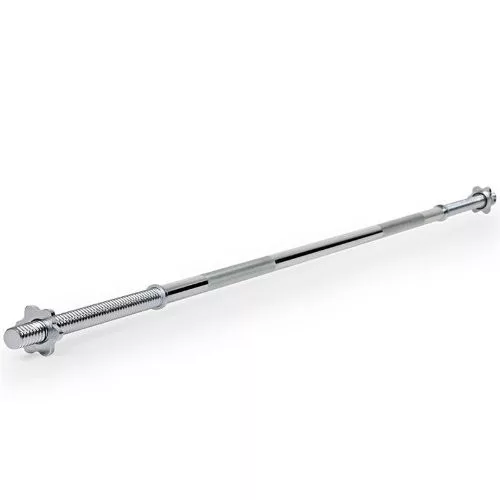 Menetes szárú súlyzórúd (213cm hosszú 30mm átm. menetes szárú súlyzórúd 250Kg terhelhetőséggel, lezárógyűrűkkel)