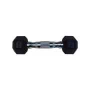  Capetan® Professional Line | Kézisúlyzó (1kg, egykezes edzőtermi gumírozott kézi súlyzó gumírozott fejvégekkel,chromozott markolattal, hexagon gumírozott kézisúlyzó)