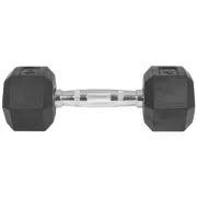 Capetan® Professional Line | Kézisúlyzó (10kg, egykezes edzőtermi gumírozott kézi súlyzó gumírozott fejvégekkel,chromozott markolattal, hexagon gumírozott kézisúlyzó)- Capetan® Professional Line | Kézisúlyzó (10kg, egykezes edzőtermi gumírozott kézi súlyzó gumírozott fejvégekkel,chromozott markolattal, hexagon gumírozott kézisúlyzó)-