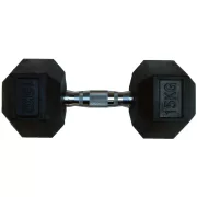 Capetan® Professional Line | Kézisúlyzó (15kg, egykezes edzőtermi gumírozott kézi súlyzó gumírozott fejvégekkel,chromozott markolattal, hexagon gumírozott kézisúlyzó) Capetan® Professional Line | Kézisúlyzó (15kg, egykezes edzőtermi gumírozott kézi súlyzó gumírozott fejvégekkel,chromozott markolattal, hexagon gumírozott kézisúlyzó)