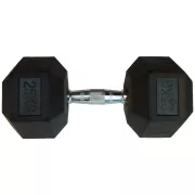 Capetan® Professional Line | Kézisúlyzó (25kg, egykezes edzőtermi gumírozott kézi súlyzó gumírozott fejvégekkel,chromozott markolattal, hexagon gumírozott kézisúlyzó) Capetan® Professional Line | Kézisúlyzó (25kg, egykezes edzőtermi gumírozott kézi súlyzó gumírozott fejvégekkel,chromozott markolattal, hexagon gumírozott kézisúlyzó)