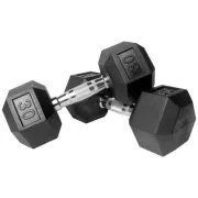 Capetan® Professional Line | Kézisúlyzó (30kg, egykezes edzőtermi gumírozott kézi súlyzó gumírozott fejvégekkel,chromozott markolattal, hexagon gumírozott kézisúlyzó) Capetan® Professional Line | Kézisúlyzó (30kg, egykezes edzőtermi gumírozott kézi súlyzó gumírozott fejvégekkel,chromozott markolattal, hexagon gumírozott kézisúlyzó)