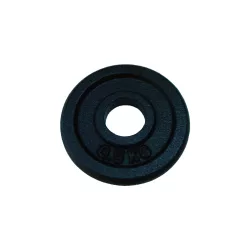   Capetan® | Súlytárcsa (0,5kg, acél tárcsasúly, 31mm átm. Lukkal, fekete selyemfényű festék bevonattal)