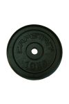Capetan® | Súlytárcsa (10kg, acél tárcsasúly, 31mm átm. Lukkal, fekete selyemfényű festék bevonattal)