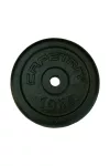 Capetan® | Súlytárcsa (10kg, acél tárcsasúly, 31mm átm. Lukkal, fekete selyemfényű festék bevonattal)