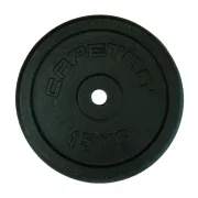 Capetan® | Súlytárcsa (15kg, acél tárcsasúly, 31mm átm. Lukkal, fekete selyemfényű festék bevonattal) Capetan® | Súlytárcsa (15kg, acél tárcsasúly, 31mm átm. Lukkal, fekete selyemfényű festék bevonattal)