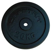Capetan® | Súlytárcsa (20kg, acél tárcsasúly, 31mm átm. Lukkal, fekete selyemfényű festék bevonattal) Capetan® | Súlytárcsa (20kg, acél tárcsasúly, 31mm átm. Lukkal, fekete selyemfényű festék bevonattal)
