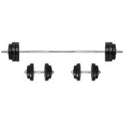 Capetan® Súlyzókészlet 53Kg - 167cm fekvenyomó rúd és 2db kézi súlyzó Capetan® Súlyzókészlet 53Kg - 167cm fekvenyomó rúd és 2db kézi súlyzó