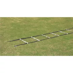   Agility létra 10 kontrasztos fehér textil fokkal 4m, leszúró tüskékkel, tartózsákkal