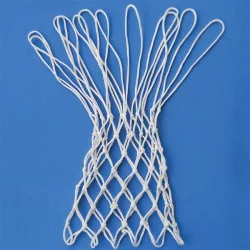 Kosárháló standard iskolai, 4mm, 6 sor, 12 fül,  1 db