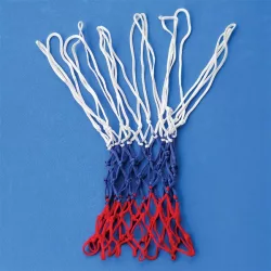   Kosárlabdaháló tricolor, 1 db, standard méretű gyűrűhöz pót kosárháló