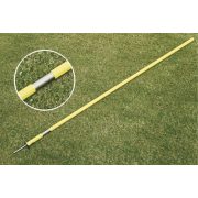   Szlalom rúd szett (12 db, flexibilis 160 cm, 2,5 cm átmérő, 8 mm-es fém leszúró véggel, szállítózsákban)