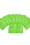 Jelzőtrikó garnitúra (10db, polyester, 68x51 cm, neon zöld színben)