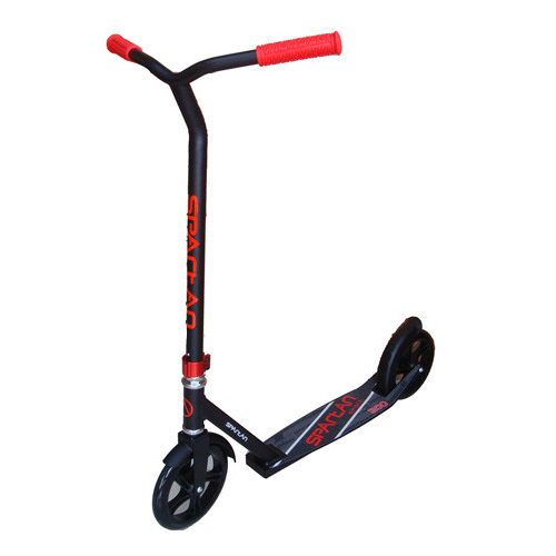 Stunt jellegű scooter (fekete/piros színben)